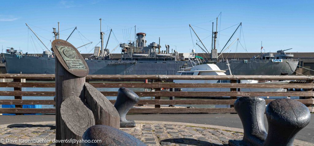 SS Jeremiah O'Brien as seen from Sidney Rudy Maritime Park